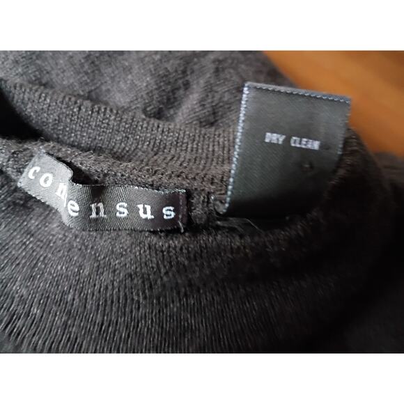 Vntg Consensus 100% Wool Sweater sz XL Minimalist Quietlux Classic Workwear - Picture 6 of 8